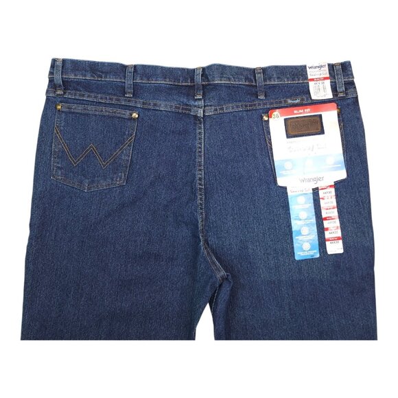 Wrangler Slim Fit Cowboy Cut Premium Performance Jeans 44x30 Flex Moisture Wick - Picture 7 of 12